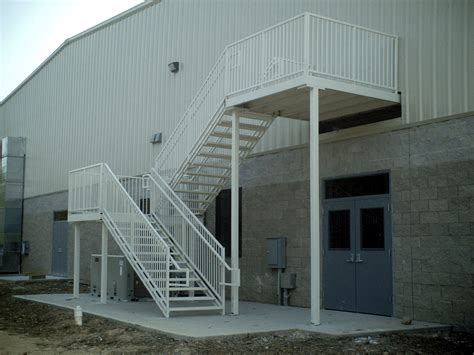 custom metal exterior stairs house|prefabricated metal stairs and landings.